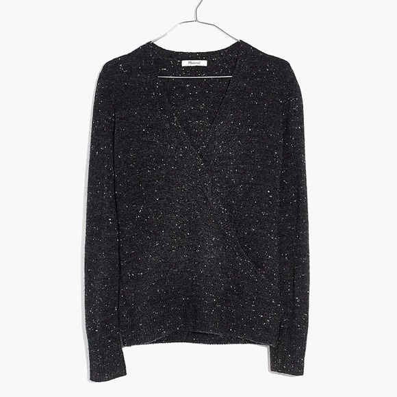 Madewell | Donegal Wrap-Front‎ Pullover Sweater Medium - Picture 1 of 8